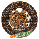 Часы Деревянные настенные Герб Армении SN 00003