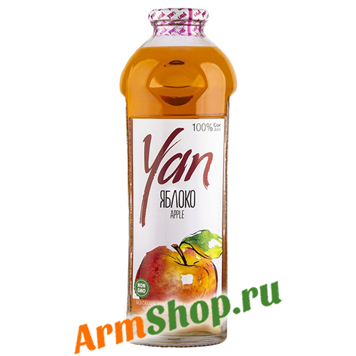 Натуральный Яблочный Сок "Yan" 0,930 л ст. "СИС Натурал"