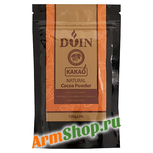 Натуральное Какао "DVIN" молотое 100 гр ± 3% «Gold Ararat Product»