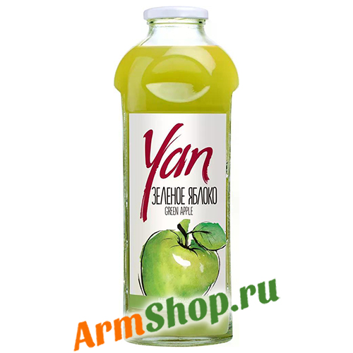 Сок Натуральный Зеленое яблоко "Yan" 0,930 л ст. "СИС Натурал"